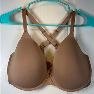 Victoria's Secret Beige T-Shirt Lightly Lined Demi Size38 DDD GUC #2033